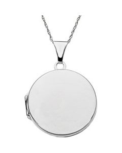 Plain Round Locket 14K Yellow Gold 23.56X21.45 Plain Round Locket