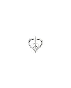 Heart Peace Sign Pendant