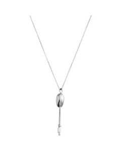 Key Heart Locket Sterling Silver  46.75Mm X 15.00Mm Key Heart Locket