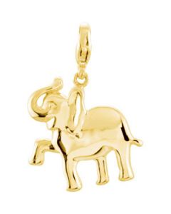 Elephant Charm 14K Yellow Gold Charm