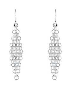 Dangle Earrings Sterling Silver  Pair Dangle Earrings