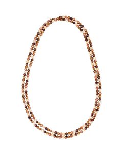 Freshwater Cultured Dyed Chocolate Pearl Rope Necklace