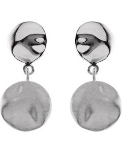 Dangle Earrings Sterling Silver  Pair 36.00X16.70 Mm Dangle Earrings