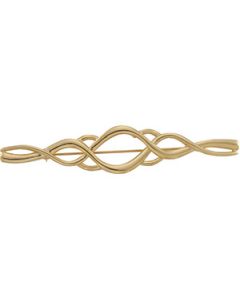 Brooch 14K Yellow Gold 80.00X16.00 Mm