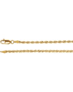 14kt Yellow 2.5mm Rope 24