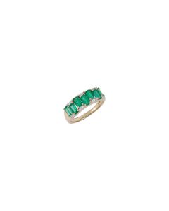 Emerald & .07 CTW Diamond Ring