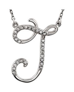 Diamond Initial Necklace 