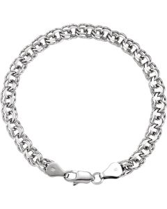 14kt White Solid Charm 7