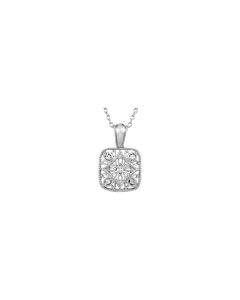 Sterling Silver .05 CTW Diamond Accented 18