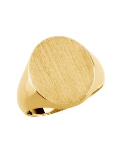 10kt Yellow 13mm Men's Signet Ring 