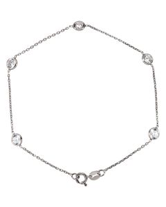 14kt White Cubic Zirconia 7