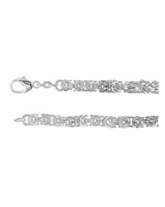 Sterling Silver 6mm Byzantine 18
