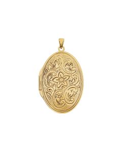 14kt Yellow 31.75x22.75mm Oval Locket