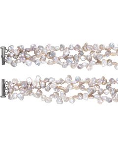 Sterling Silver 8-9mm Freshwater Cultured Keshi Pearl 19