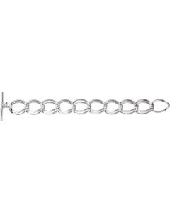 18.86mm Link Bracelet with Toggle Clasp