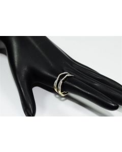 Ring Enhancer Ring Jacket 14k Yellow Gold Real 0.33ct W Diamonds New 8mm Wide (8)