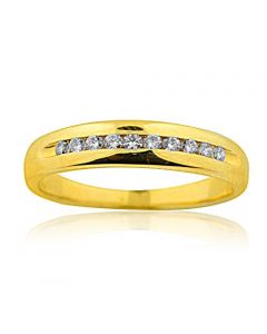 0.2ctw Diamond Mens Wedding Ring 14K White Gold
