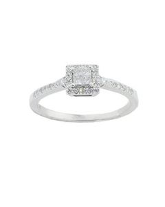 Wedding Ring 0.5cttw Diamonds 10K White Gold Bridal