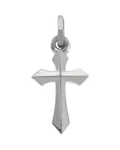 CROSS PENDANT 14K White Gold 12.50 X 7.00 ONE PIECE