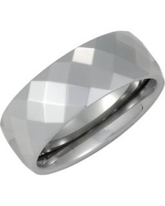 FACETED BAND N\A  SIZE 08.50 ONE PIECE