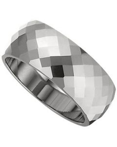 DIAMOND FACETED BAND N\A  10.5 ONE PIECE