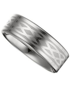 FLAT BAND W/GREY LASER N\A  8 ONE PIECE
