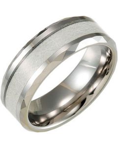 BEVELED BAND W/ WHT CARB FIBER N\A  11 ONE PIECE