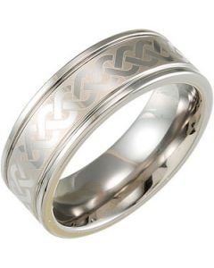 TWO TONE GROOVED BAND N\A  8.5 ONE PIECE