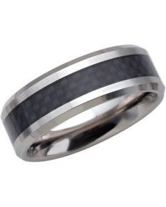 BEVELED BAND W/BLKCARBON FIBER N\A  12 ONE PIECE