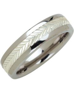SWISS CUT BAND W/STER INLAY N\A  10.5 ONE PIECE