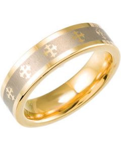 FLAT BND W/GLD IMMERSE PLATING N\A  10 ONE PIECE
