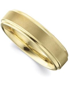 GLD IMMERSE PLATED RIDGE BAND N\A  8.5 ONE PIECE