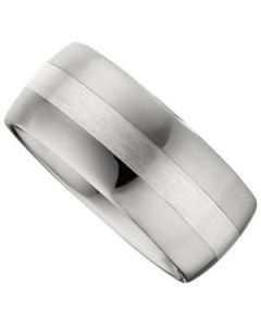 STER SILVER INLAY DOME BAND N\A  13 ONE PIECE