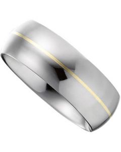 14K INLAY DOME BAND N\A  11.5 ONE PIECE