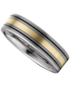 14K GOLD INLAY BAND N\A  12 ONE PIECE