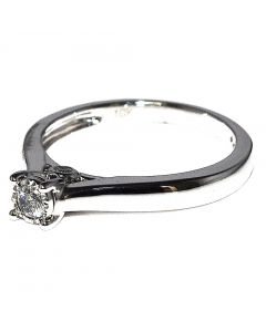 0.15ct Diamond Promise Ring Engagement 10K White Gold 