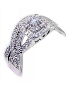 0.5ct Bridal Set 10K White Gold 2pc Engagement and Band 