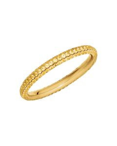 14kt Yellow Yellow Sapphire Eternity Band Size 4.5
