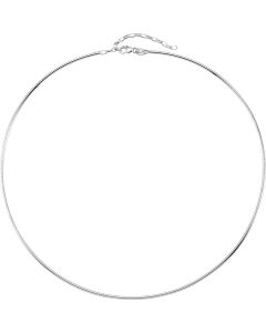 Sterling Silver 2mm Round Omega 16.5