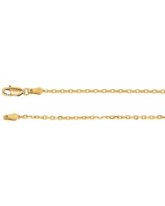 14kt Yellow 2mm Diamond-Cut Cable 7