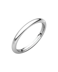14kt White 2mm Comfort Fit Band