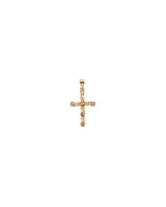 Floral Design Cross Pendant