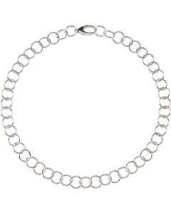 Sterling Silver 12mm Ring Link 18