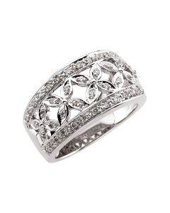14kt White 1/3 CTW Diamond Ring