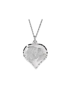 Sterling Silver Heart 18