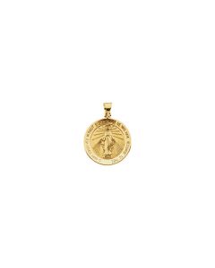 18kt Yellow 21.75mm Miraculous Medal