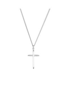 Sterling Silver 25x15mm Cross 18