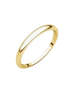 14kt Yellow 2.5mm Half Round Tapered Band