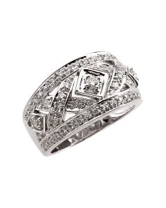 Openwork Diamond Band