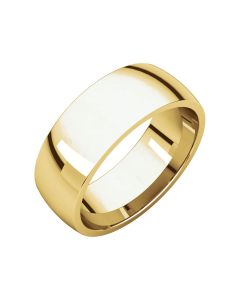 10kt Yellow 7mm Light Comfort Fit Band